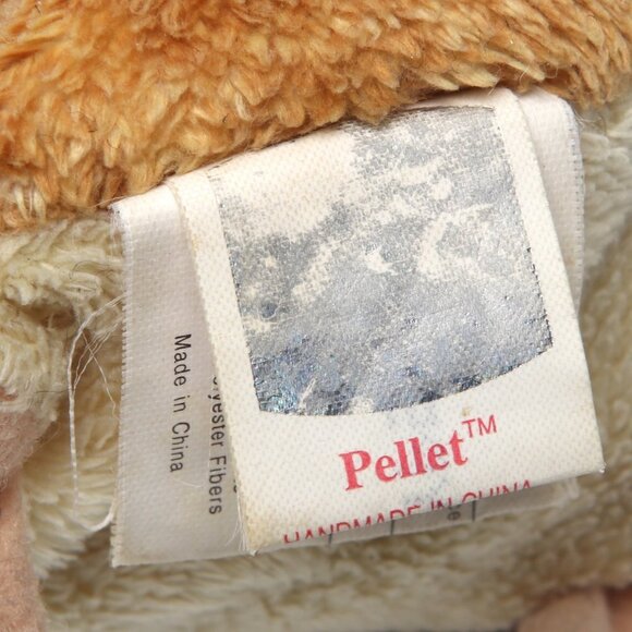 Vintage PELLET 2000 TY Beanie Baby Hamster Rodent Beige White Collectable Stuffy - Picture 7 of 10